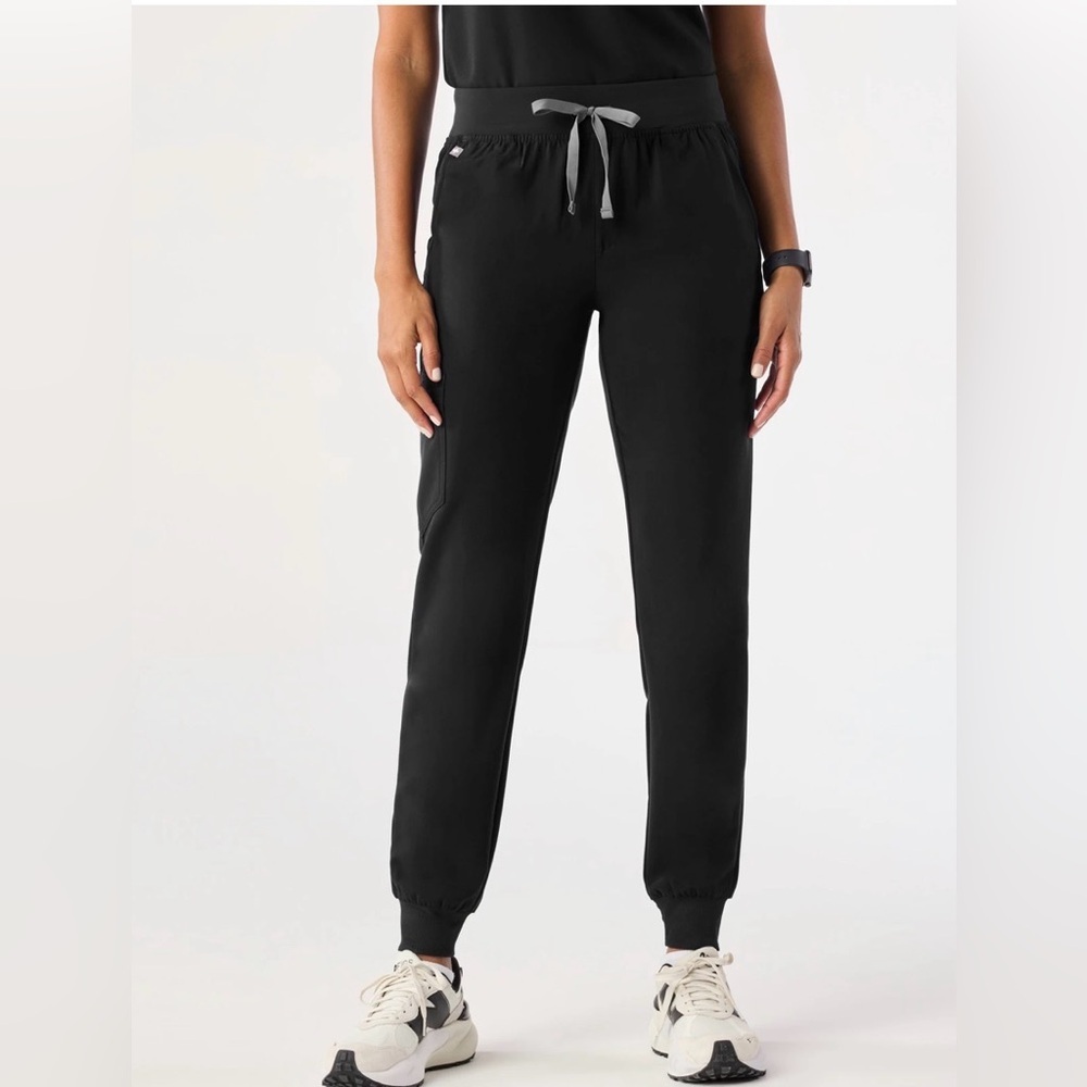Figs Black Drawstring Jogger Pants